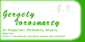 gergely vorosmarty business card