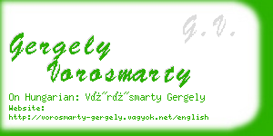 gergely vorosmarty business card